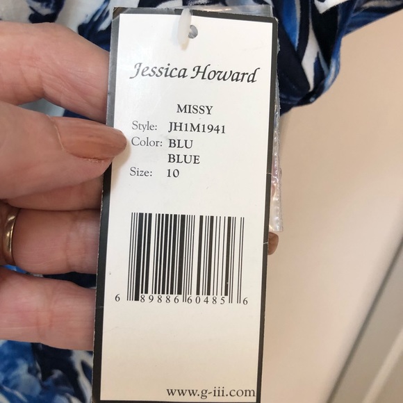 SOLD Jessica Howard 60s look full skirt dress, Size 10 - Picture 12 of 16